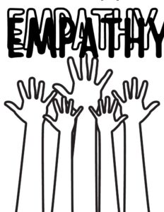 easy empathy coloring page