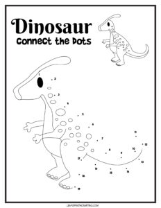 dinosaur connect the dots free