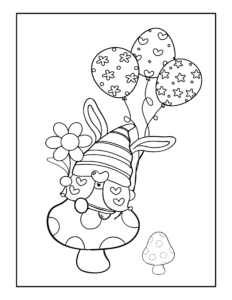 free gnome coloring page