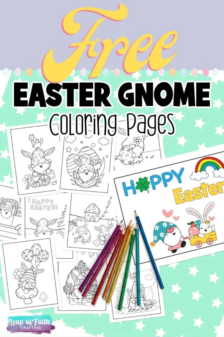 free printable easter coloring pages gnome