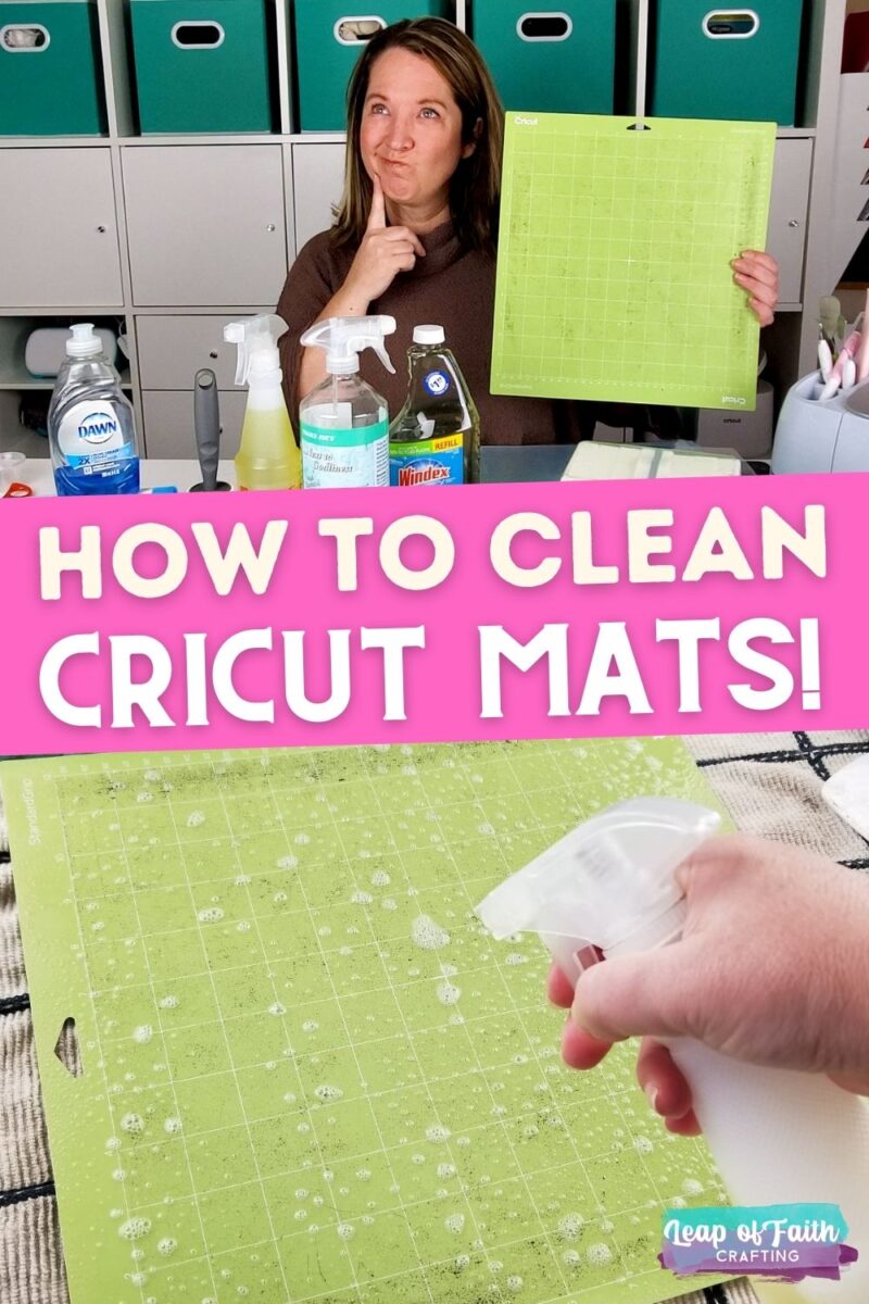 how to clean cricut mats pin