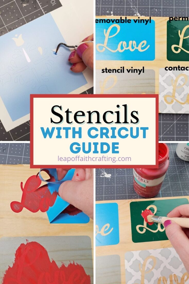 how to make stencils with cricut pin
