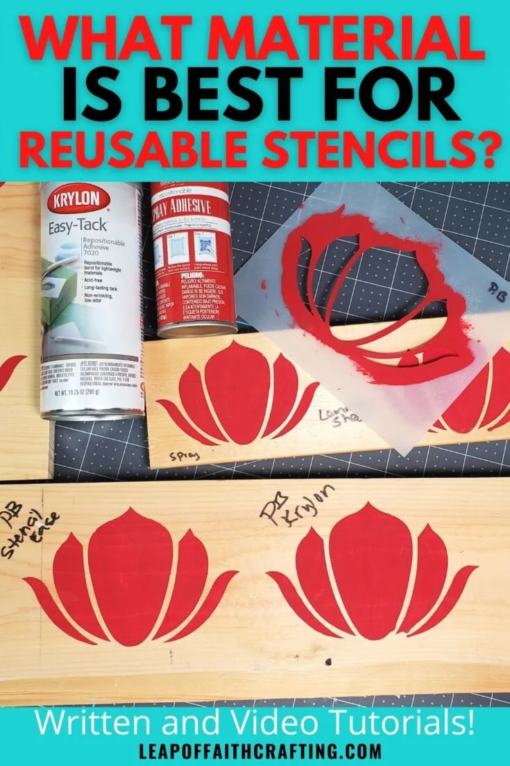 reusable stencil cricut how to