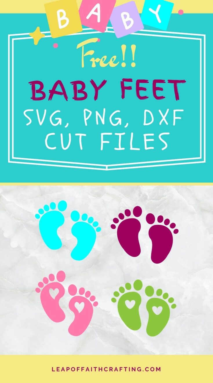 baby feet footprint svg