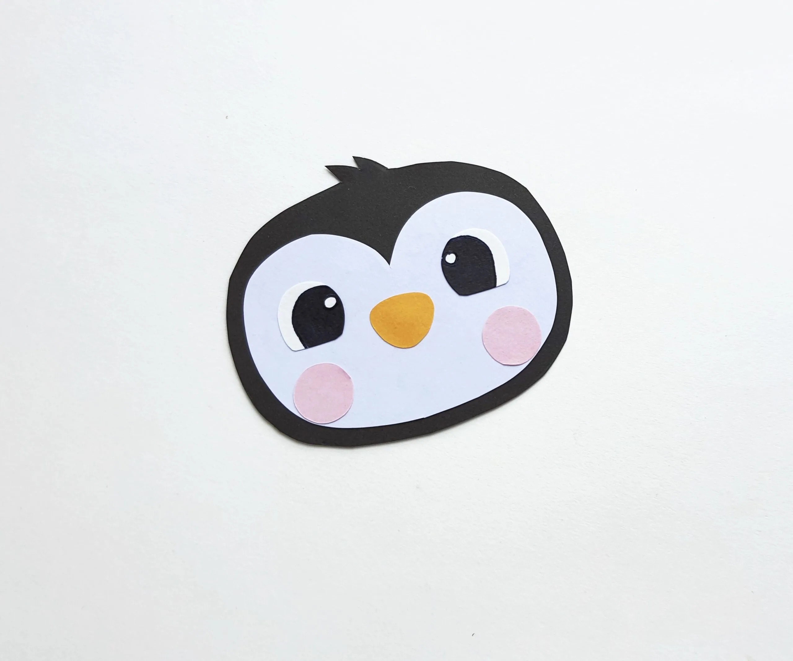 cute penguin face template
