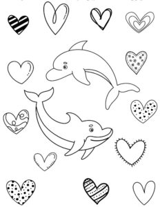 cute dolphin coloring sheets