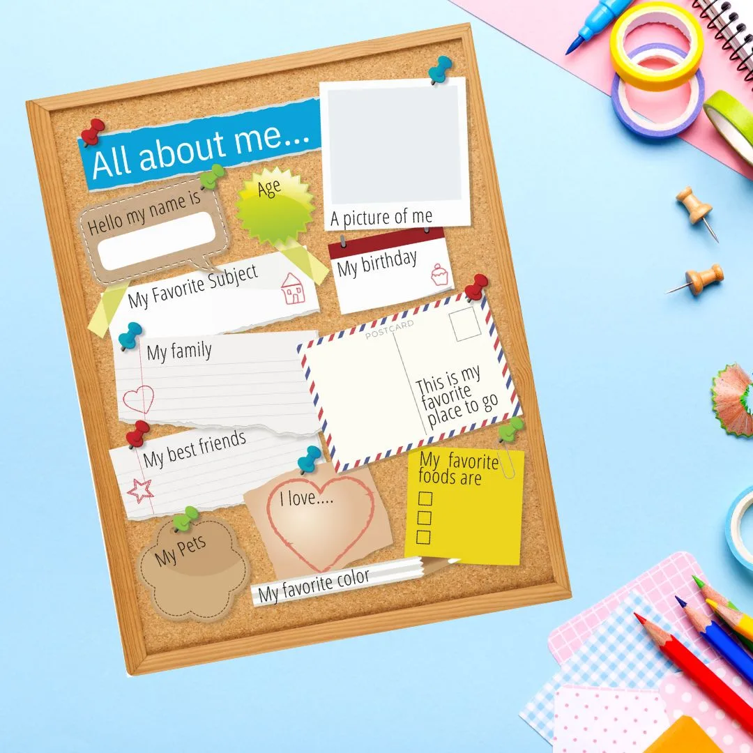 free all about me printable