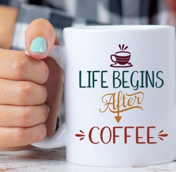 life begins after coffee svg