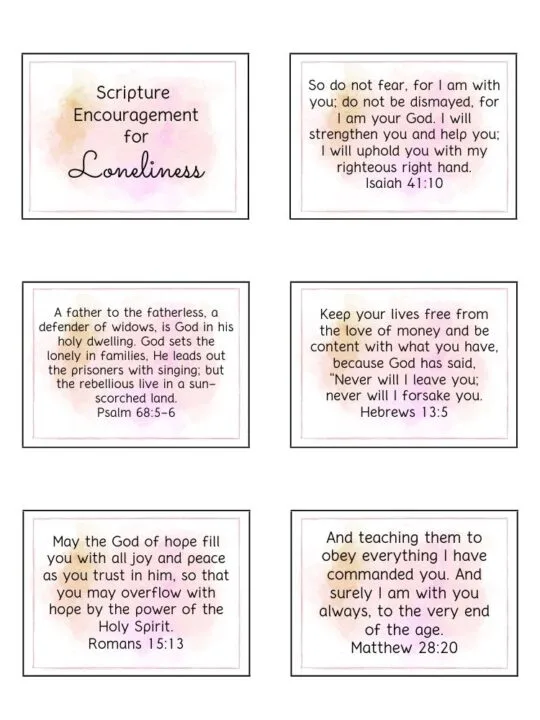 Bible Verses for Loneliness