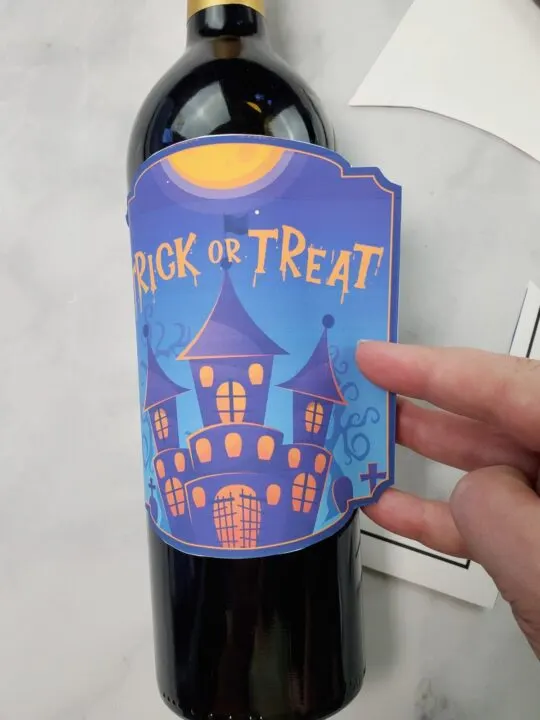 halloween wine bottle labels printable free