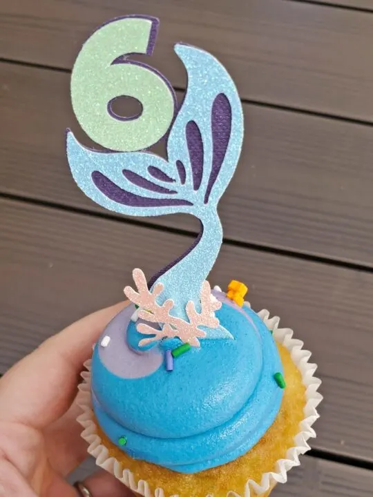 mermaid cupcake topper diy