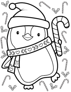free cute penguin coloring pages