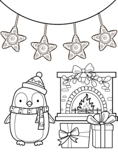 free printable penguin coloring pages