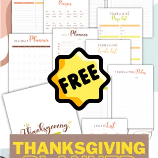 thanksgiving planner printable