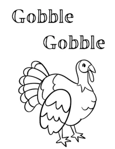 turkey coloring pages printable