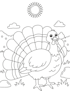 turkey coloring pages printables