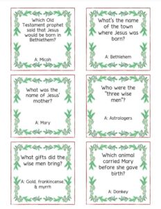 free christmas bible trivia printable cards