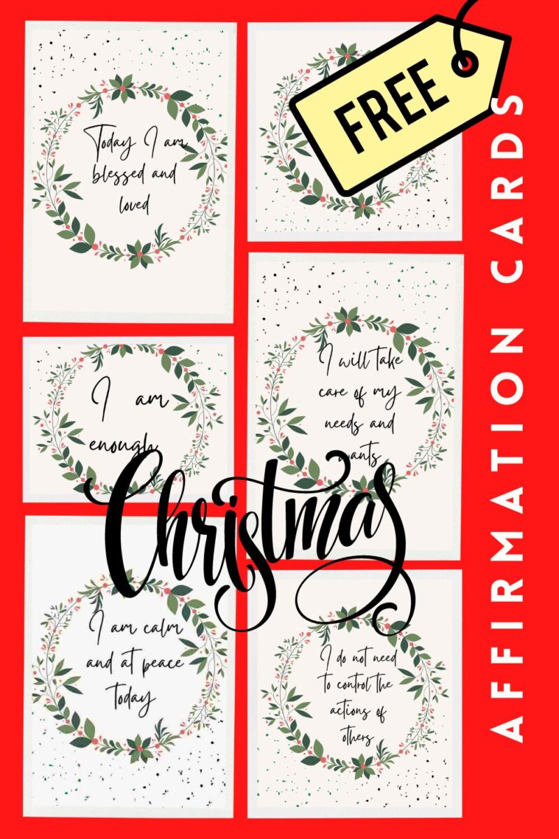holiday affirmation cards