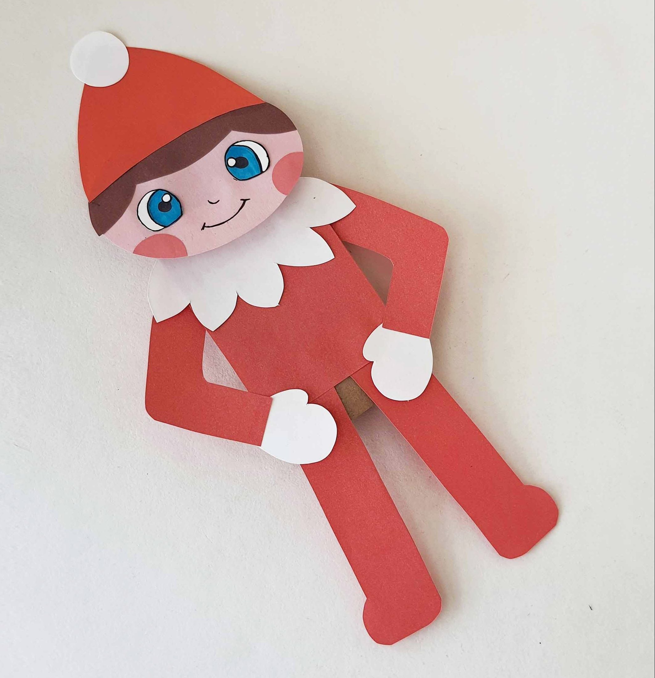 elf on the shelf craft puppet