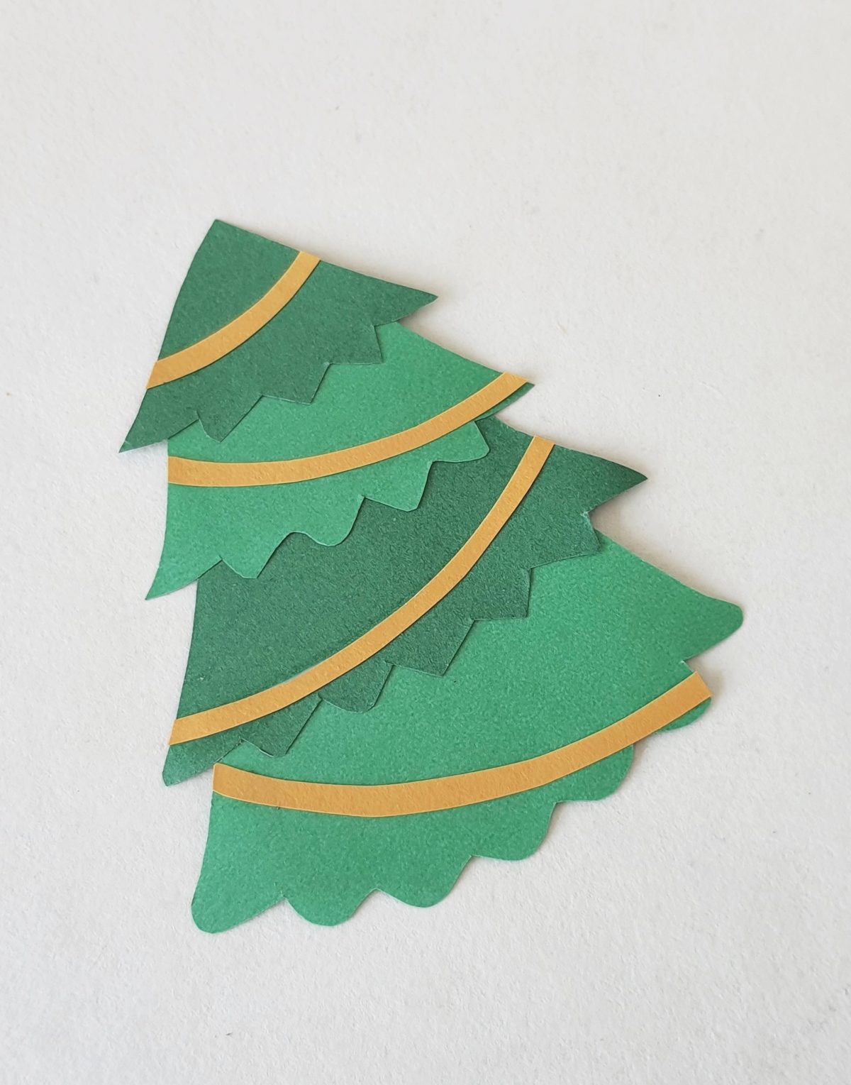 paper christmas tree craft tutorial