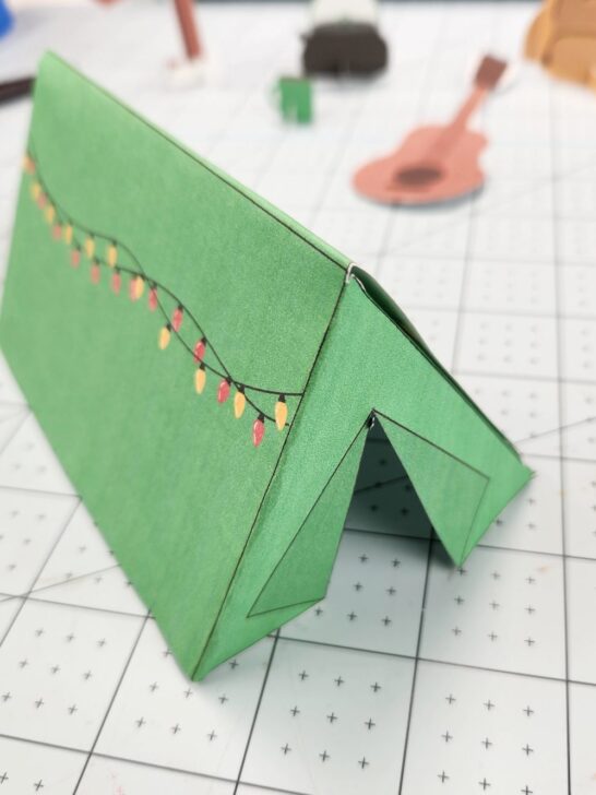 printable elf on shelf camping tent