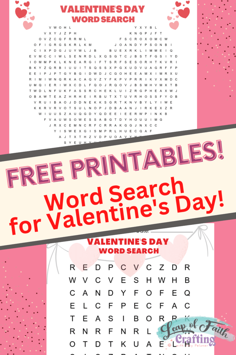 valentines day word search printable free