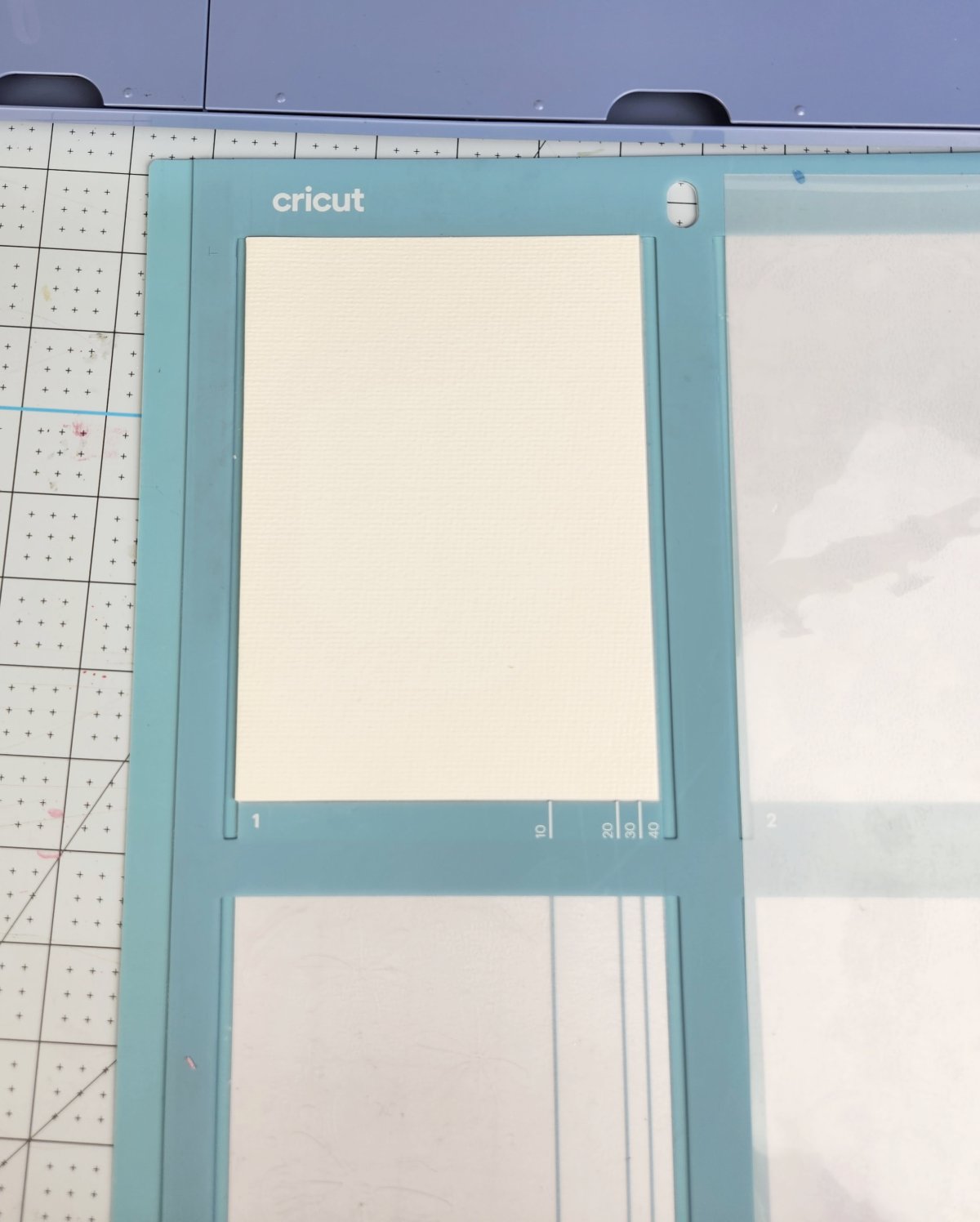 cricut watercolor card in x card mat