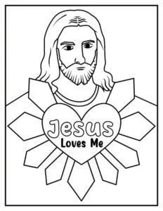 easter jesus coloring page
