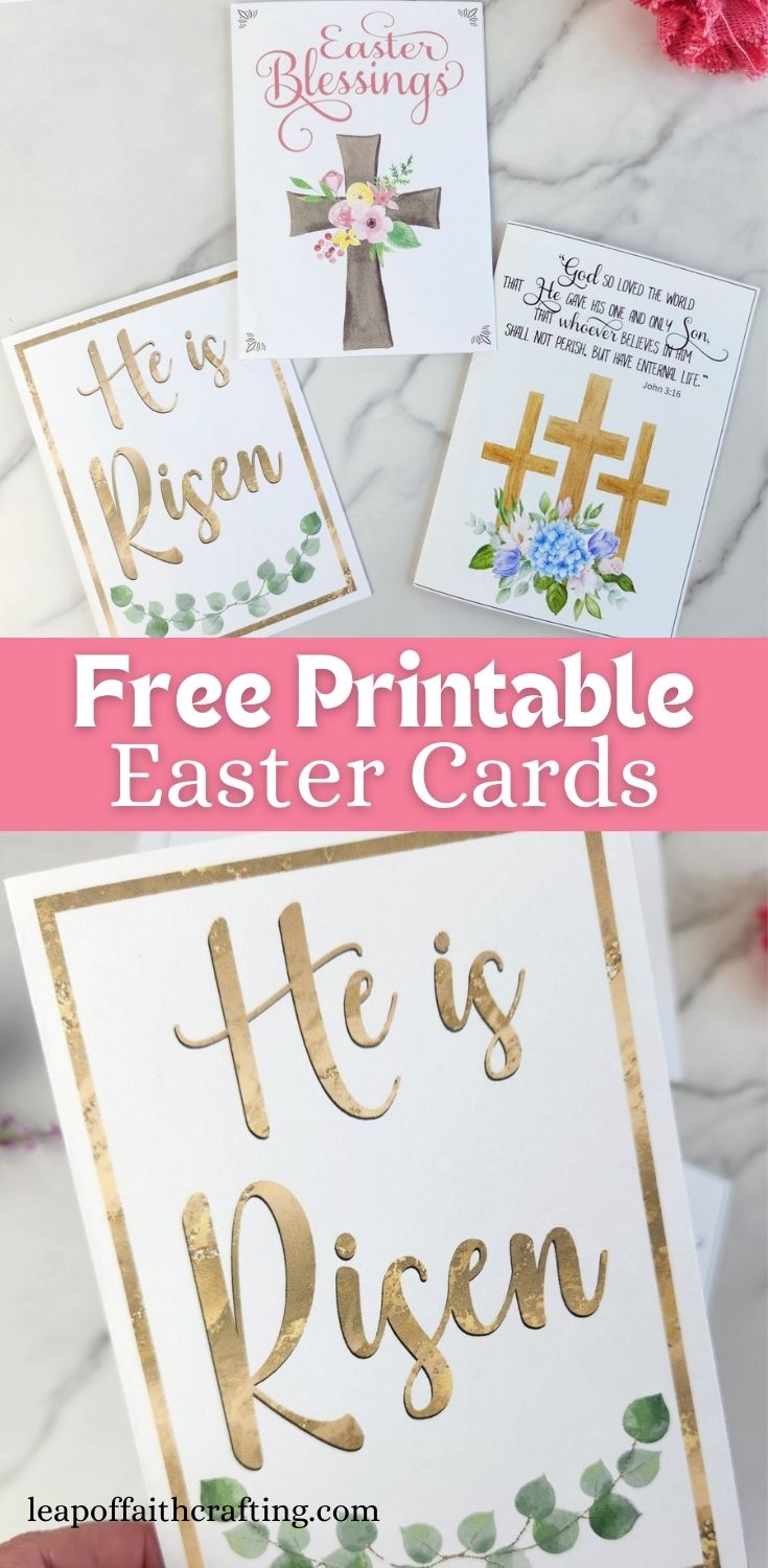free printable religious card easter