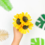 how to make paper sunflowers