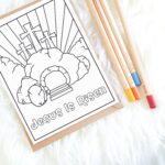 jesus is risen free coloring page