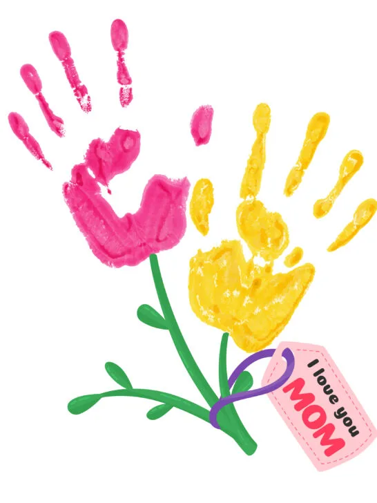 adorable handprint crafts mothers day