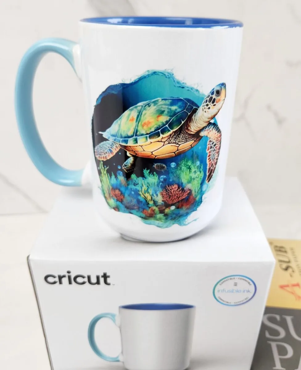 diy sea turtle mug