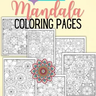 mandala coloring pages simple