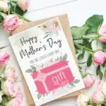 mothers day gift card holder printable