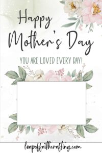 mothers day gift card holder printable free