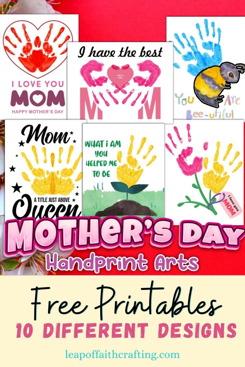 mothers day handprint art printables
