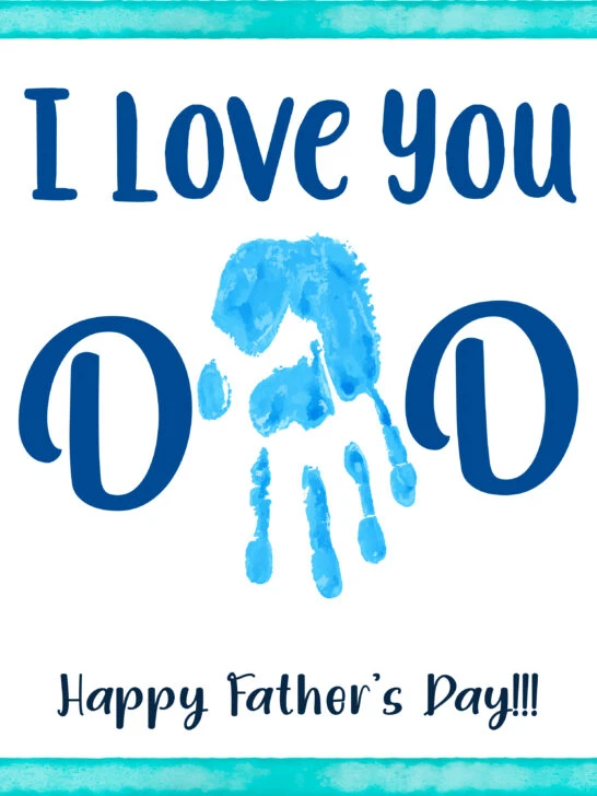 fathers day handprint art ideas