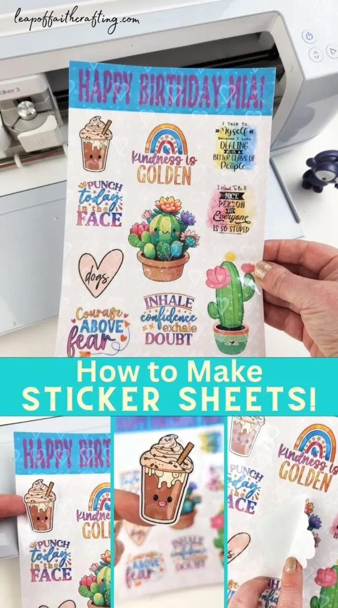 how to make sticker sheets with cricut