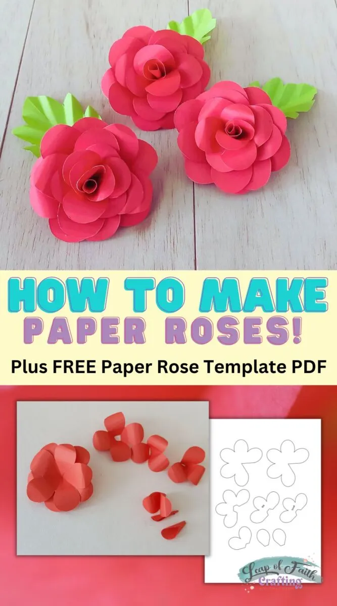 Free Paper Rose Template (with Step by Step Tutorial!) - Leap of