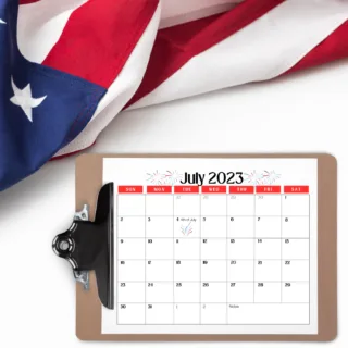 printable july calendar free