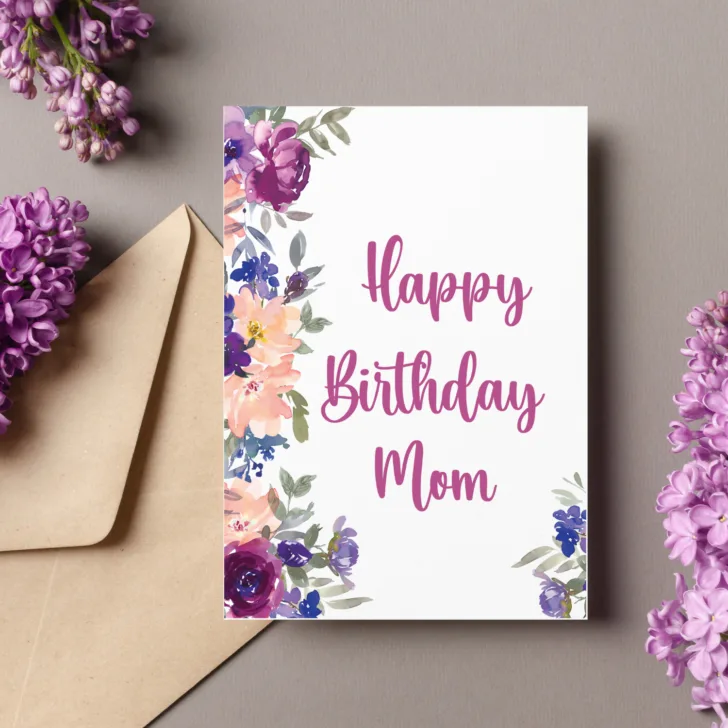 birthday cards for mom