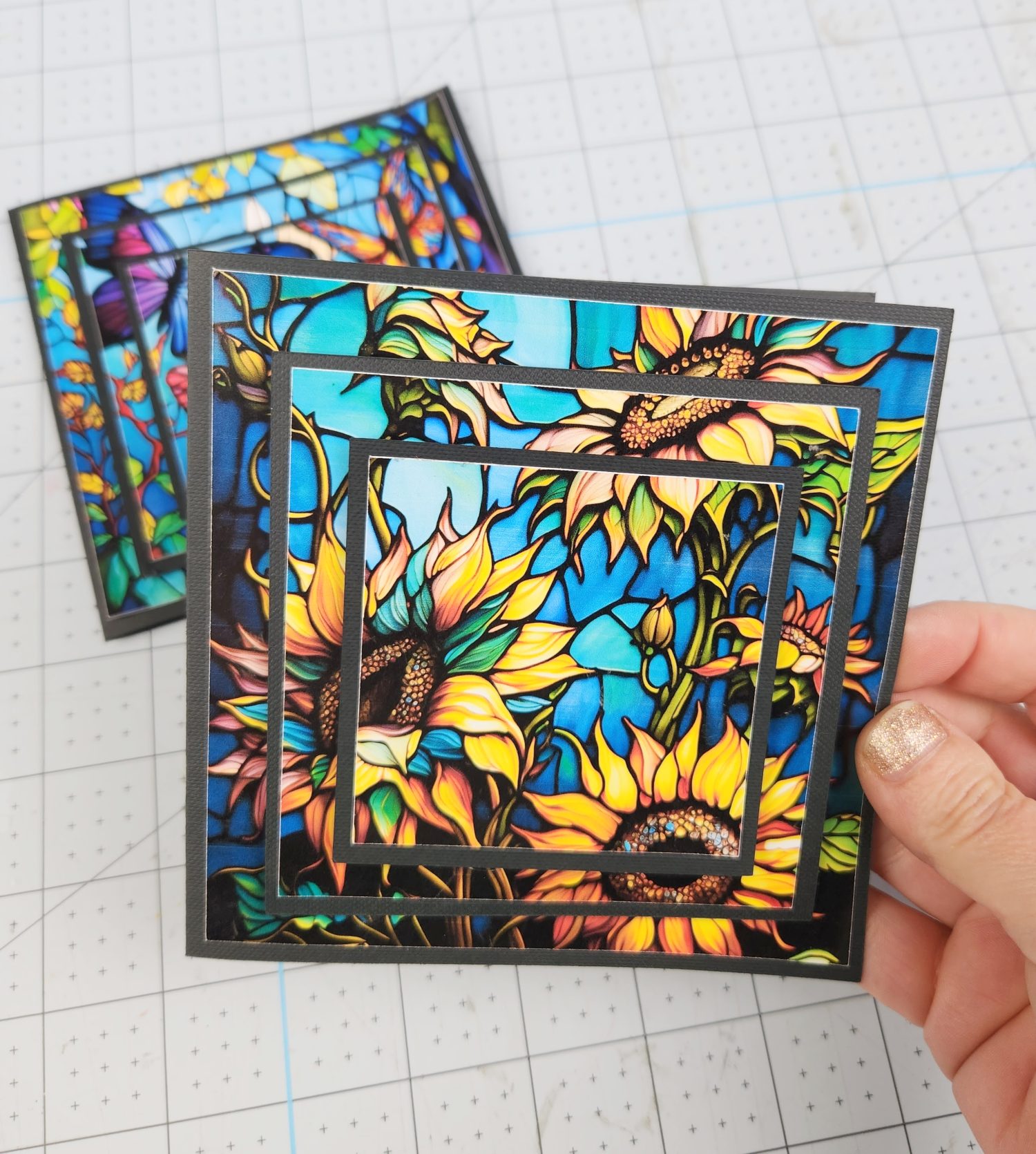 Easy Cricut Stained Glass Cards Tutorial! - Leap of Faith Crafting