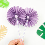 paper fan flowers tutorial