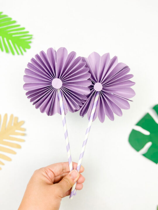 How to Make a Paper Fan Flower: Easy DIY Craft! - Leap of Faith