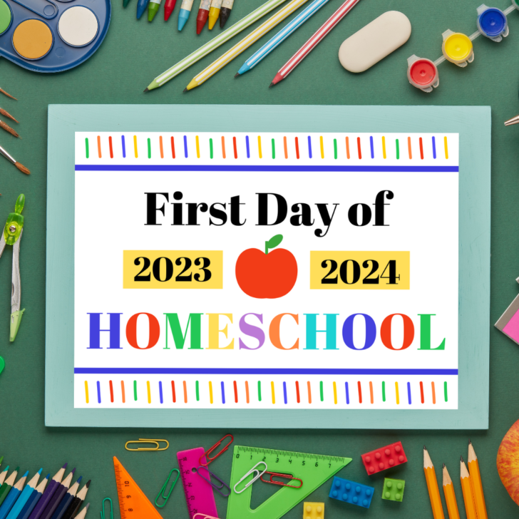 first day of homeschool printable