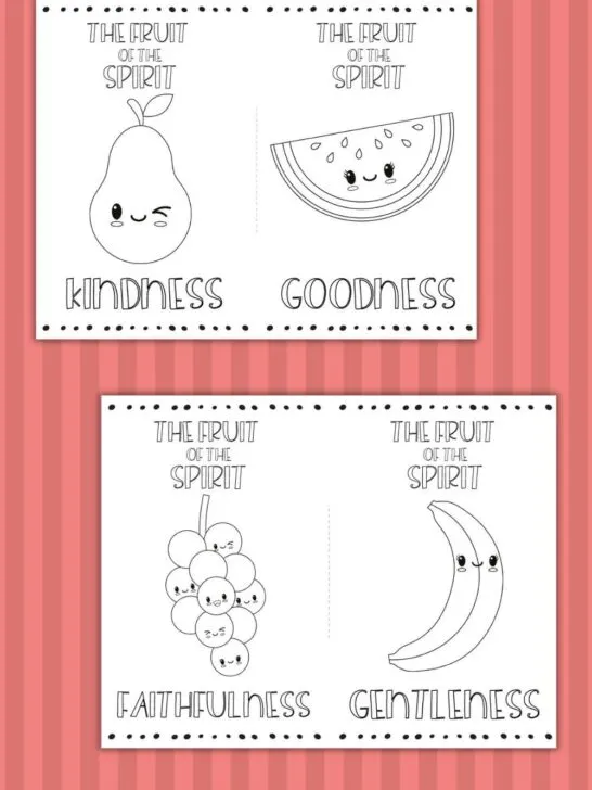 free fruit of the spirit coloring pages