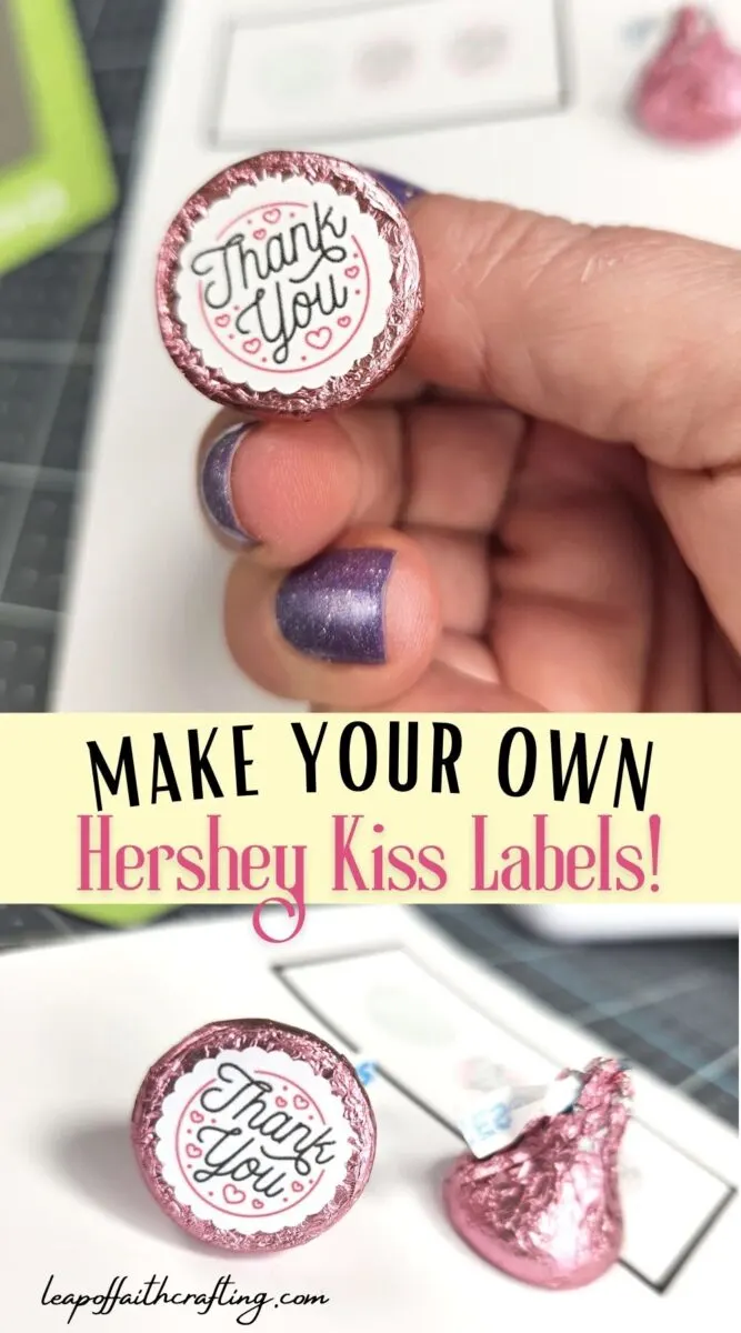 hershey kiss stickers cricut