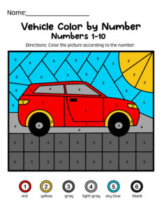 car color by number