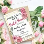 editable bridal shower invitation